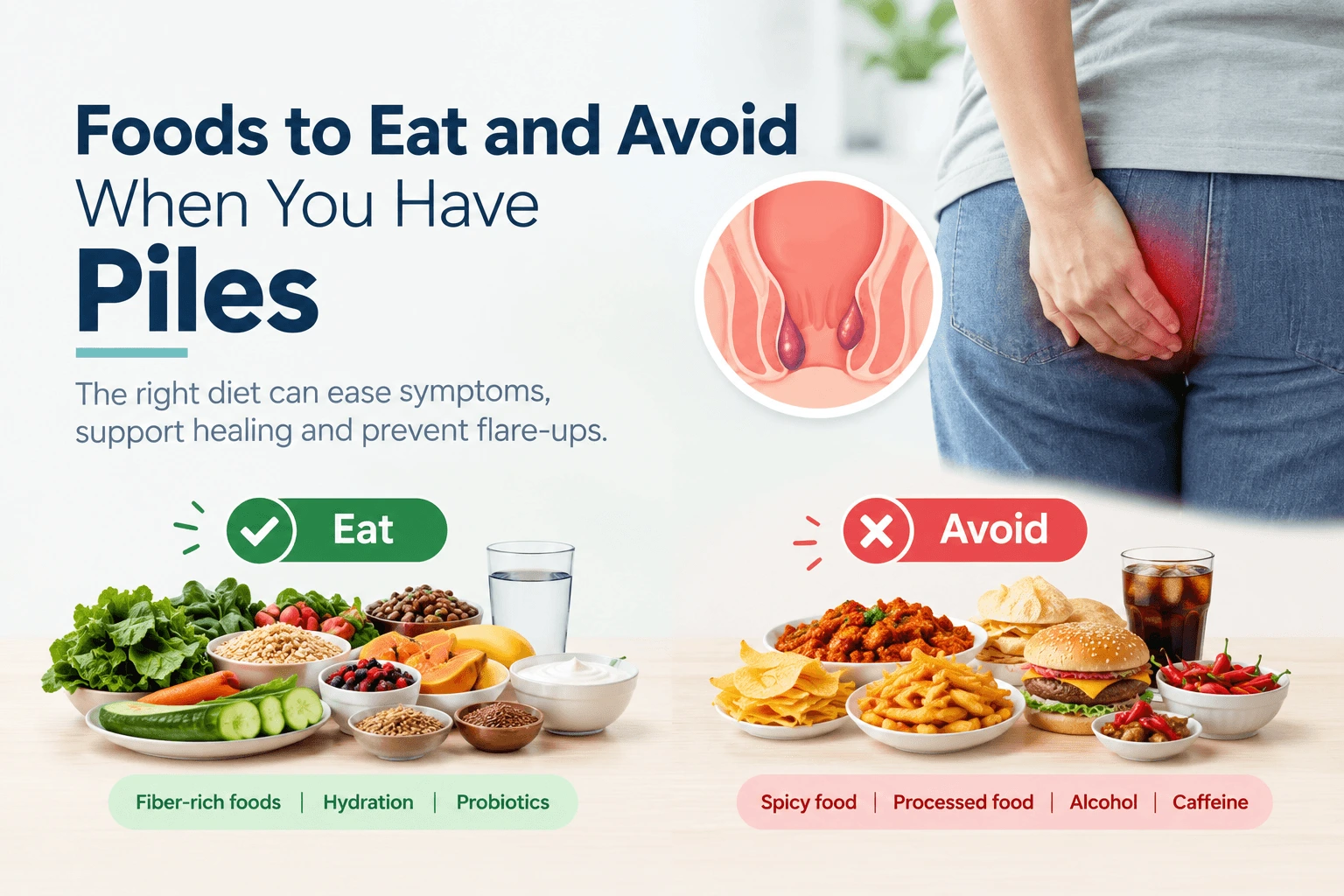 Foods to Eat and Avoid for Piles
